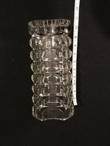 Beautiful 9 3/4”inch Clear Glass vase Marked With France On Bottom Of Vase. - £12.05 GBP
