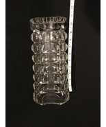 Beautiful 9 3/4”inch Clear Glass vase Marked With France On Bottom Of Vase. - £11.85 GBP