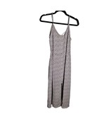 SIENNA SKY Size Small Animal Print Midi Dress Slit Spaghetti Straps Tie - £7.43 GBP