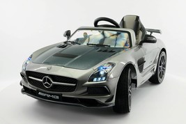 2021 Mercedes SLS Kids Ride-On Toy Car 12V Electric Power Remote Control Grey - £395.07 GBP