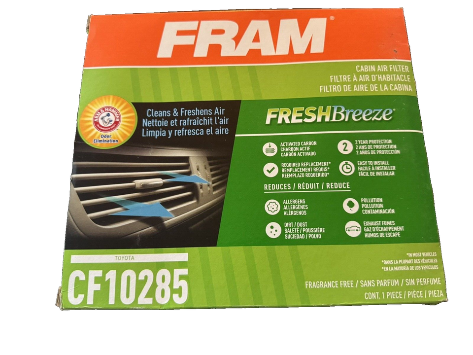 FRAM Fresh Breeze Cabin Air Filter Replacement for Car Passenger CF10285 - $5.71