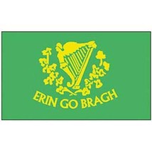 Irish Erin Go Bragh Flag On Stick 4&quot; x 6&quot; - £6.66 GBP