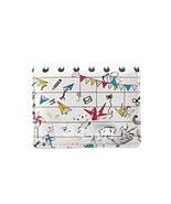 Printed Vegan Leather Small Pocket Card Wallet - White- Black Rakhi Gift - $528.20 MXN