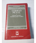 Code Pénal Et Législation Complémentaire Civitas 1995 - Livre Espagnol Am - $304.26 MXN