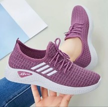 women’s running shoes size 8 Purple Sneaker Activewear jogging - £17.90 GBP