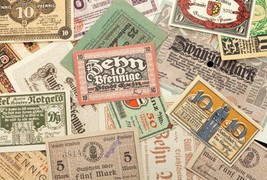 1920&#39;s Germania Notgeld Soldi 25pc - Emdem , Luckau, Koln, Stadtlengsfeld - $98.99