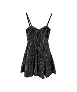 BCBGMaxAzria Silk Tulle Camo Mini Dress XXS Blue Pockets Military Formal... - $41.01 CAD
