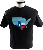 Texas Not Texas Vintage Distressed State Of Texas Flag Shirt - £13.59 GBP+