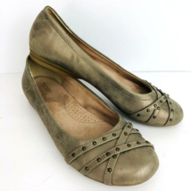 Sonoma Kala Bronze Gold Slip On 8 M Ballet Flats Loafers Casual Dress Shoes - $29.99