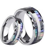 COI Jewelry Tungsten Carbide Ring With Shell inlays-TG815(US5/9/12) - £23.88 GBP