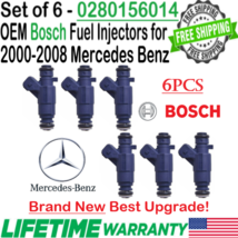 NEW OEM x6 Bosch Best Upgrade Fuel Injectors for 2001-05 Mercedes Benz E320 3.2L - £206.35 GBP