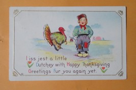 Antique Thanksgiving Postcard (1914) Dutch Thanksgiving Greetings - £7.98 GBP