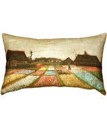 Van Gogh Flower Beds in Holland Throw Pillow, with Polyfill Insert - £27.93 GBP