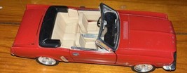 Ford 1964 1/2 Mustang Convertible Red Diecast Car SS7711 Approx 7”x3”x1” - £11.03 GBP