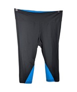 Under Armour Womens Leggings Fitted Size Large Blue Capri Black Adult Yo... - $34.09 CAD