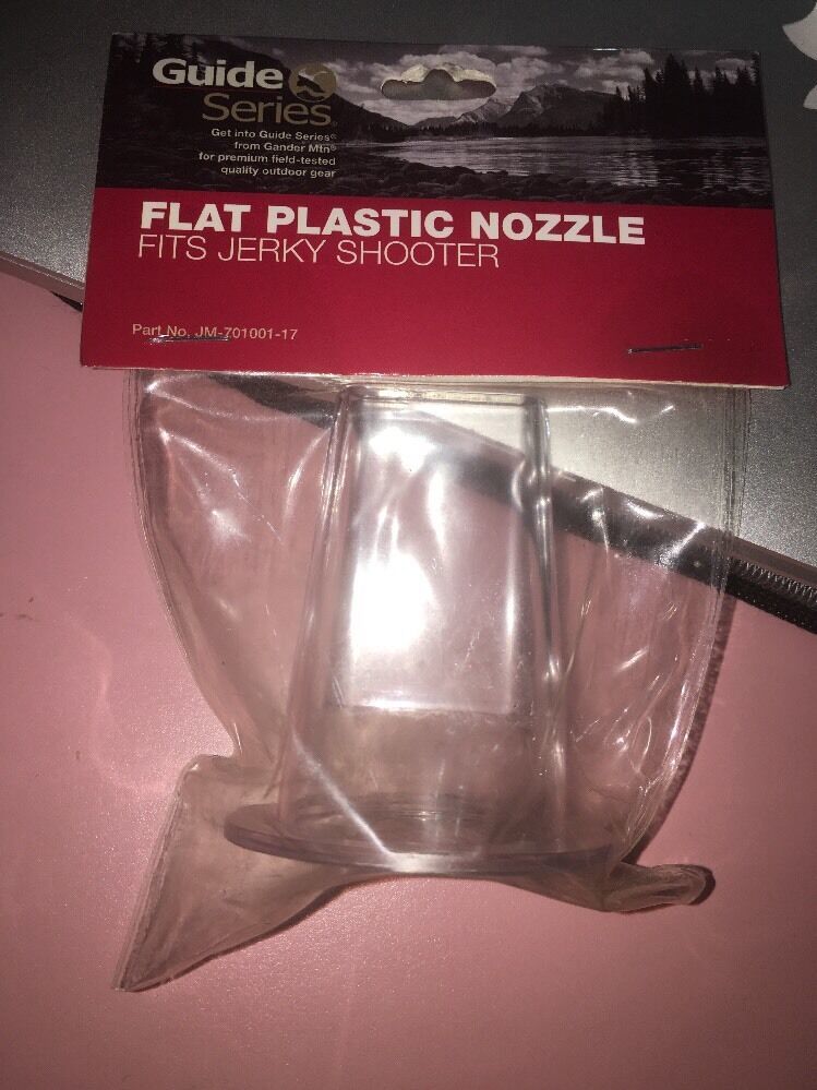 Guide Series Flat Clear Plastic Nozzle For Jerky Shooter  JM-701001-17-Brand New - $14.73