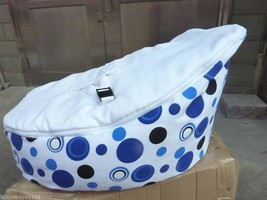 White Baby Bean Bag Soft Sleeping Bag Portable Seat No Filled with Tops/... - $49.99