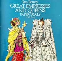 1982 Great Empresses and Queens Paper Dolls Vintage Craft Book 1st Editi... - $29.99