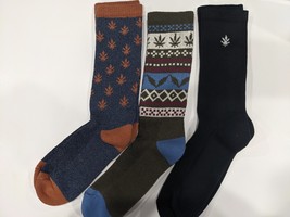 Leaf LifeStyle Socks - Assorted 3 Pair Pack - New - Large - $18.00