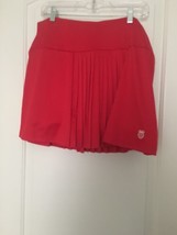 K. Swiss Women&#39;s Plus Pleated Skort Skirt Attached Under Shorts Size XXL... - $56.26