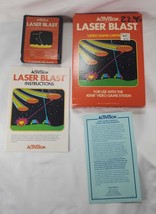 Laser Blast Atari 2600 1981 AG-008 Complete in Box Manual Inserts Tested Works - £36.73 GBP