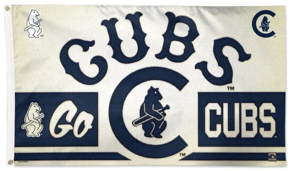 Chicago Cubs Retro 3×5 Flag – Field of Dreams Logo - £14.76 GBP