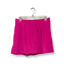Mod Womens Culottes Shorts Pink Knit Pocket Elastic Waist Pull On Lined L - £13.83 GBP