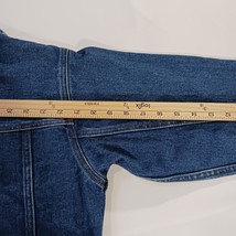 Cherokee RN#17730 Women’s Blue Cotton Button Up Cotton Jacket Pockets Size XL image 7