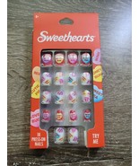 18 Conversation Hearts Sweetheart Candy Hearts Press on Nails Valentine,... - $298.78 MXN