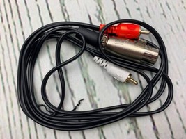 LR Female to 2 x Phono RCA Plug Adapter Y Splitter Patch Cable XLR Femal... - £18.96 GBP