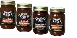 Amish Wedding Foods Old Fashioned BBQ Sauce Sampler Variety 4-pack - $47.47