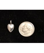 Heart antique silver Charm Pendant - £7.47 GBP