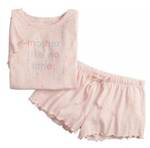 Womens Pajamas 2 Pc Lauren Conrad Mother Like No Other Summer Top &amp; Shorts-sz S - £18.99 GBP