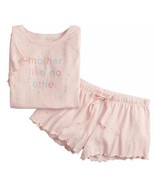 Womens Pajamas 2 Pc Lauren Conrad Mother Like No Other Summer Top &amp; Shor... - £18.69 GBP