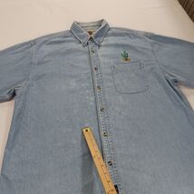 Port Authority CACTUS RN#90836 Original Denim Shirt Men's XL Blue Button-Down image 2