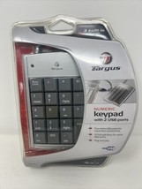 TARGUS Numeric Keypad 2 USB ports 19 Full Size Keys 10 Key Data Entry Win PC NIB - £14.91 GBP