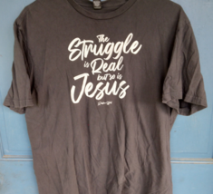 The struggle is real but so is Jesus T-Shirt (With Free Shipping) - £12.65 GBP