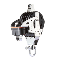 Sailboat76mm2 15/16 Inch Triple Swivel Shackle Becket Steel Fairlead Cleat Block - $523.53