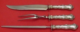Strasbourg by Gorham Sterling Silver Roast Carving Set 3pc HH w/Stainless - £229.25 GBP