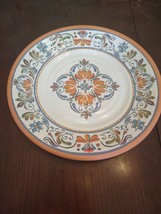 Pier 1 Hand Painted Melamine 9&quot; Salad Plate-Brand New-SHIPS N 24 HOURS - £20.05 GBP