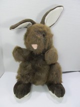 Plush Creations inc. Bunny Rabbit Hand Puppet Brown White Very Soft Cute  1996 - £9.03 GBP