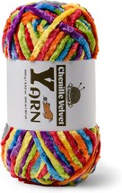 Plush Chenille Chunky Yarn Fluffy Velvet Yarn Crochet for Blanket Knitti... - $20.97