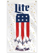 Miller Lite Flag Beer Flag 3x5 Ft Flag For Man Cave Pub Bar Decor Banner... - $19.06 CAD