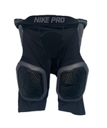 Nike Pro Dri FIT Padded Compression Shorts Mens Large Black Football Girdle - $736.74 MXN