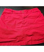 Christopher &amp; Banks Red Skort Shorts Skirt Womens Size 14P 34&quot; Waist  - £8.96 GBP