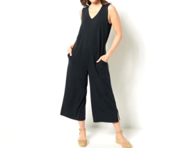 AmberNoon II Dr. Erum Ilyas UPF 50 Step-In Jumpsuit- BLACK, SMALL - £23.34 GBP