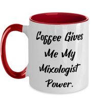 Cute Mixologist Two Tone 11oz Mug, Coffee Gives Me My Mixologist, Gifts For Men  - £15.62 GBP