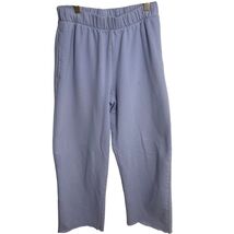 Brandy Melville Periwinkle Blue Wide Leg Sweatpants Women&#39;s Cotton Blend - $14.99