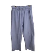 Brandy Melville Periwinkle Blue Wide Leg Sweatpants Women&#39;s Cotton Blend - $14.99