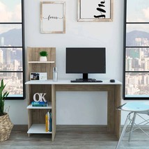47&quot; White and Brown Computer Desk - $4,090.13 MXN